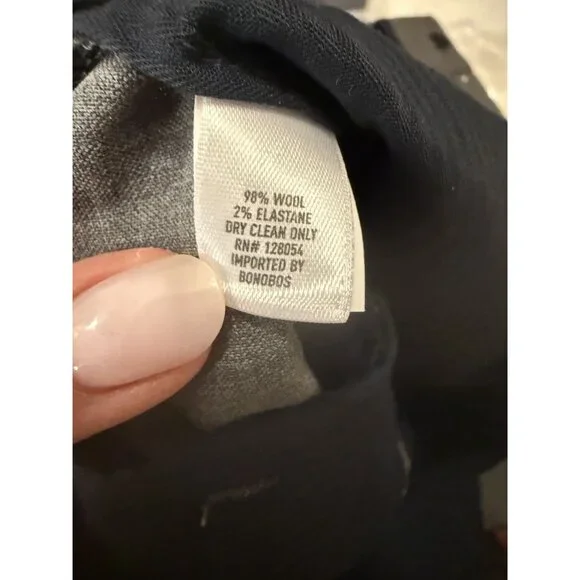 NEW Bonobos Mens Wool Dress Pants Grey 33/32 Slim Taper Fit $119 [jb] - Picture 5 of 7